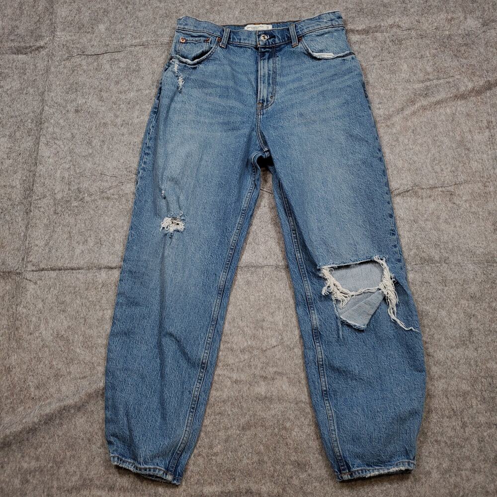 Abercrombie Fitch Jeans Womens 29 / 8 Regular The 80s Mom High Rise Distressed